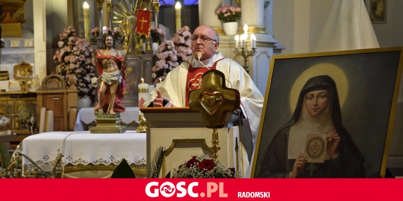 Święta Małgorzata Maria Alacoque odwiedziła św. Mikołaja w Końskich