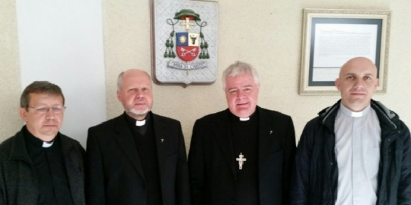 Spotkanie biskupa Kiszyniowa z prowincjałem sercanów